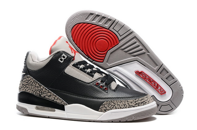 Air Jordan Retro 3 III SuperA Black Cement Grey